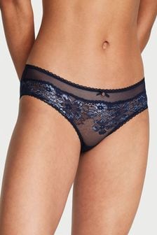 Темно-синий кружевной принт Noir - Трусы Victoria's Secret (K52705) | €18