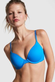 Victoria's Secret PINK Beach Blue Smooth With Shine Strap Lightly Lined Demi Bra (K53041) | kr325 - kr467