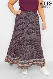 Yours Curve Tiered Maxi Skirt (K53173) | NT$1,350