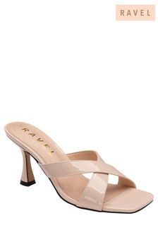 Ravel Nude Heeled Mule Sandals (K53794) | €37