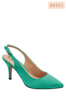 Ravel Green Slingback Court Shoes (K53810) | €41