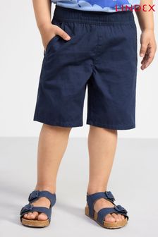 Lindex Navy Blue Cotton Poplin Shorts (K54026) | R183