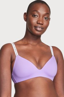 Victoria's Secret Secret Crush Purple Non Wired Logo T-Shirt Bra (K54808) | €55
