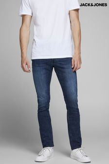 Синий джинсовый - Ультрастретчовые джинсы Зауженного кроя Jack & Jones Glen (K55058) | €22