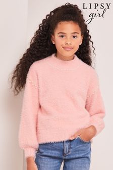 粉色 - Lipsy眼睫毛針織珍珠毛衣 (K55433) | NT$1,070 - NT$1,420