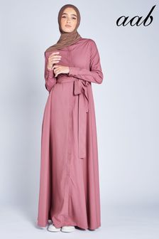 Aab Pink Shirted Maxi Dress (K55684) | €39