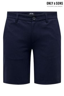 Only & Sons Blue Smart Jersey Shorts (K56415) | ₪ 161