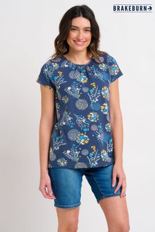 Brakeburn Blue Bursting Blooms T-Shirt (K56492) | €17