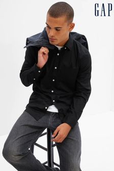 Gap Black Stretch Button-Up Slim Fit Shirt (K56763) | kr389