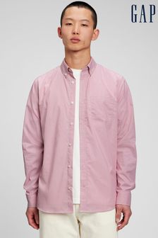 Gap Pink Poplin Long Sleeve Shirt in Standard Fit (K56767) | €15.50