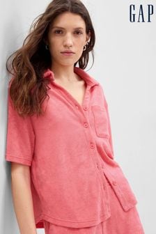 Gap Pink Towelling Short Sleeve Loose Shirt (K56879) | €19.50
