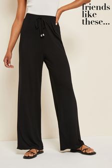 Черный - Трикотажные брюки с широкими штанинами Friends Like These (K56964) | €34
