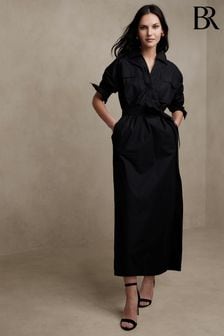 Черный - Платье-рубашка Banana Republic Ani (K57096) | €158