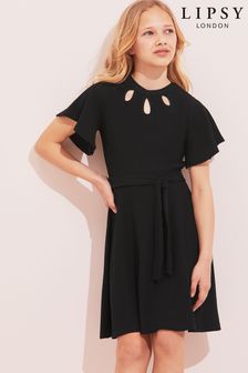 Lipsy Black Angel Sleeve Dress (K57216) | €16 - €21