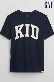 Koszulka Gap z krótkim rękawem, okrągłym dekoltem i logo (4-13 lat) (K57350) | 65 zł