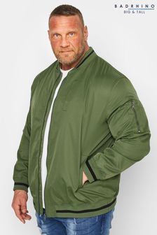 BadRhino Big & Tall Khaki Green Bomber Jacket (K58015) | 272 QAR