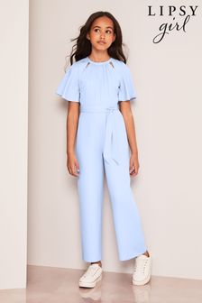 Lipsy Cut Out Flutter Sleeve Jumpsuit