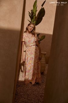 Long Tall Sally Orange Pastel Floral Maxi Dress (K58359) | 34 €