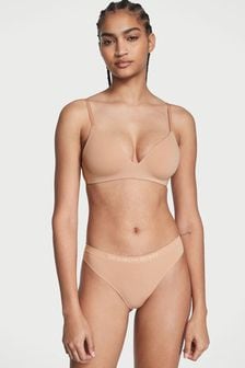 Victoria's Secret Sweet Praline Nude Smooth Seamless Thong Knickers (K59452) | €11