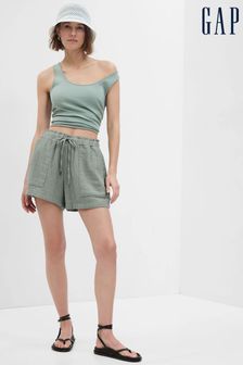 Gap Khaki Green Crinkle Gauze Shorts (K60489) | 45 €