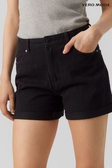 Negru - Pantaloni scurți Vero Moda Mom din denim (K60794) | 143 LEI
