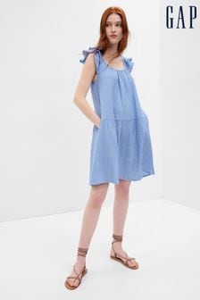 Gap Blue Crinkle Gauze Mini Dress (K61078) | €22