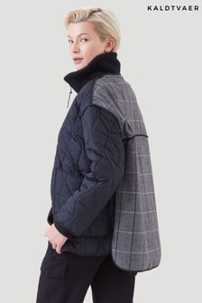 黑色 - Kaldtvaer Arendal 洋蔥菱格紋後背夾棉外套 (K61228) | NT$4,900