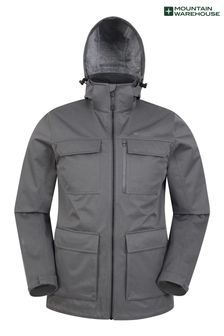 Siva - Nepremočljiv softshell jakna Mountain Warehouse Stellar - Moški (K61638) | €111