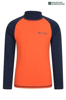 Mountain Warehouse Orange Kids Long Sleeved Rash Vest (K61726) | €36