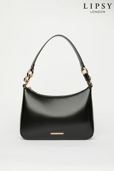 Lipsy Black Chain Scoop Shoulder Bag (K61899) | AED147