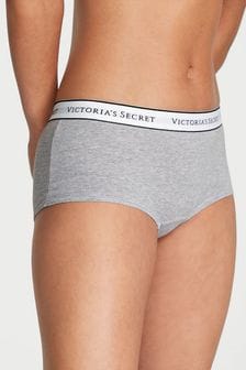 Victoria's Secret Heather Grey Short Logo Knickers (K62377) | kr117