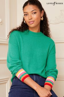 Love & Roses Green Cosy Knitted Jumper (K62663) | OMR20