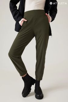Зеленый - Легкие спортивные брюки с классической посадкой Athleta Brooklyn (K63475) | €92
