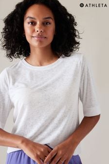 Athleta White Breezy Serene T-Shirt (K63493) | 160 zł