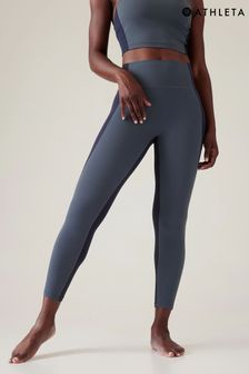 Blau - Athleta Transcend 7/8-Leggings mit Farbblockdesign (K63501) | 101 €