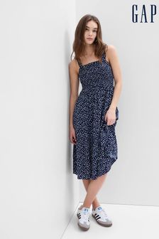 Gap Blue Smocked Midi Dress (K64061) | 82 €