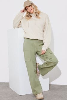 In The Style Green Straight Leg Cargo Trousers (K64279) | 27 €