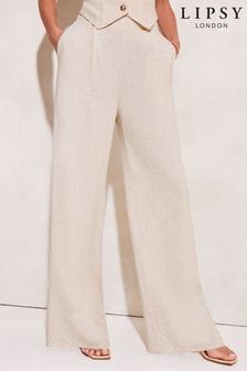 Eleganckie taliowane spodnie Lipsy z szerokimi nogawkami (K64564) | 100 zł