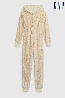 Gap Neutral Leopard Print Pyjama One-Piece (K64632) | €13.50