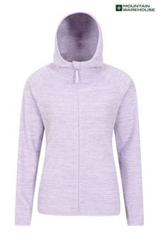 Mountain Warehouse Purple Lleyn Melange Womens Full Zip Fleece (K64734) | INR 4,468