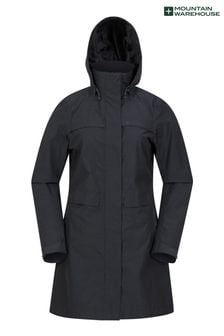 Mountain Warehouse Black Cloud Burst Textured Waterproof Jacket - Womens (K64758) | AED532