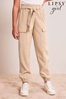 Lipsy Tapered Leg Belted Cargo Trousers