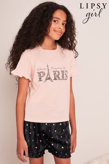 Lipsy Black Jersey Shorts Pyjamas (K65065) | 49 SAR - 75 SAR