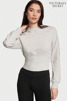 Victoria's Secret Snow Heather Grey Fleece Crew Sweatshirt (K65240) | €25