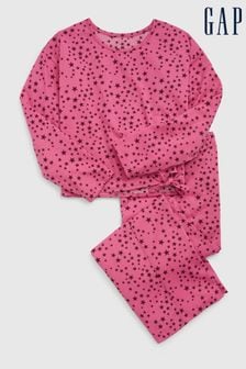 Gap Pink Print Long Sleeve Pyjamas (6-13yrs) (K65804) | €32