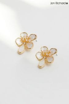 Jon Richard Gold Statement Flower Earrings (K65864) | 46 €