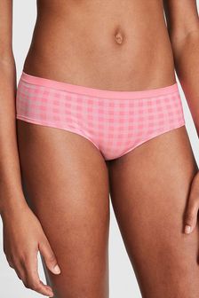 Victoria's Secret PINK Pink Bubble Gingham Jaquared Seamless Hipster Knickers (K66194) | €10.50