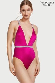 Victoria's Secret Berry Blush Pink Shine Strap Swimsuit (K67323) | €91