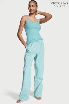 Victoria's Secret Fountain Blue Logo Stripe Cami Long Pyjamas (K67327) | €52
