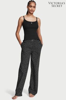 Victoria's Secret Black Half Heart Cami Long Pyjamas (K67329) | €52